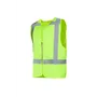 Sioen Solaka Veiligheidsgilet Fluo Geel - Reflecterend & Met Ritssluiting - Maat L