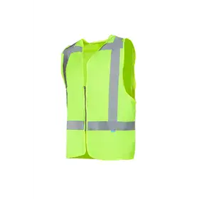 Sioen Solaka Veiligheidsgilet Fluo Geel - Reflecterend & Met Ritssluiting - Maat M