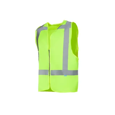 Sioen Solaka Veiligheidsgilet Fluo Geel - Reflecterend & Met Ritssluiting - Maat XL