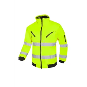 Sioen SPARROW 029A Winterjas Fluo Geel - Gevoerd, Afneembare Bontkraag, Maat 2XL