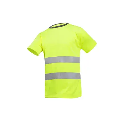 Sioen T-shirt Cartura Fluo Geel - Reflecterend, Sneldrogend & Comfortabel - Maat S