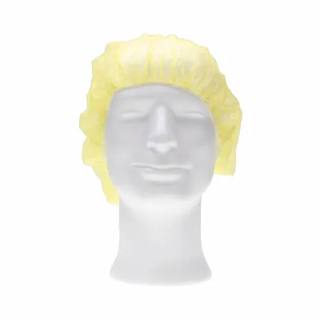 CMT Hair Net - Bouffant Cap PP Non Woven Yellow Size M 50cm