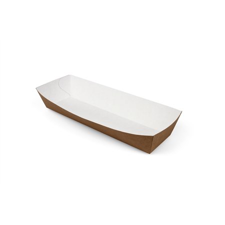 Snackbakjes A16 Bruin Karton Wit 185 x 50 x 35mm 