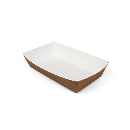 Snackbakjes A13 Bruin Karton Wit 150 x 70 x 35mm