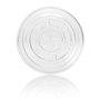 PET Lid Ø78 mm Flat with Straw Slot – Transparent, Fits 300–330 ml Cups