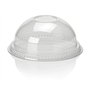 Dome Lid Ø78 mm rPET – Clear Without Hole