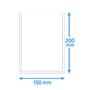 Vacuum side seal bags PA/PE 150x200mm 90my 1000 pieces
