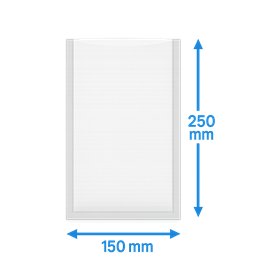 Vacuum side seal bags PA/PE 150x250mm 90my 1000 pieces