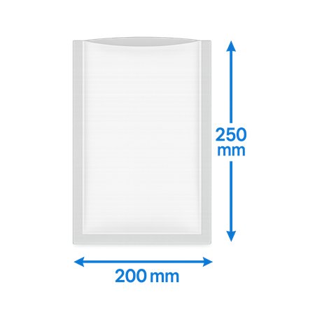 Vacuum side seal bags PA/PE 200x250mm 90my 1000 pieces