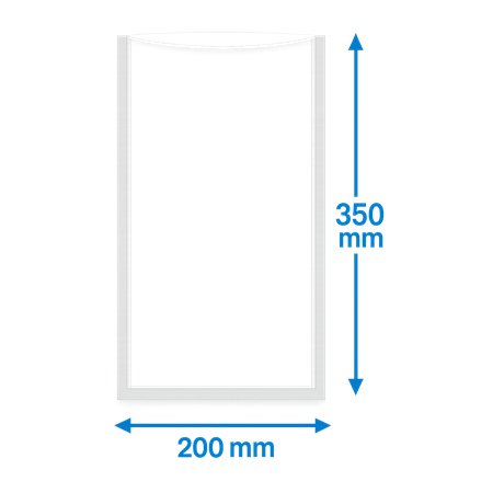 Vacuum side seal bags PA/PE 200x350mm 90my 1000 pieces