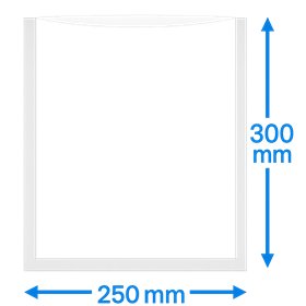 Vacuum side seal bags PA/PE 250x300mm 90my 1000 pieces