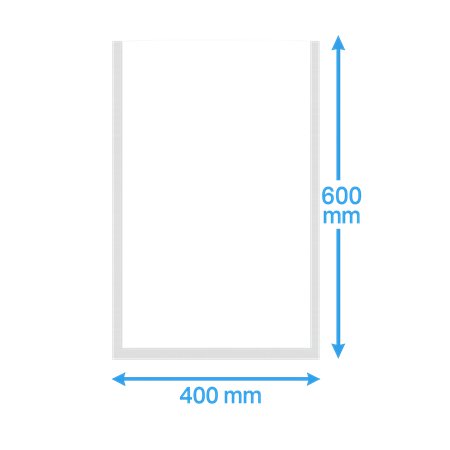 Vacuum side seal bags PA/PE 400x600mm 90my 500 pieces