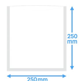 Vacuum side seal bags PA/PE 250x250mm 90my 1000 pieces