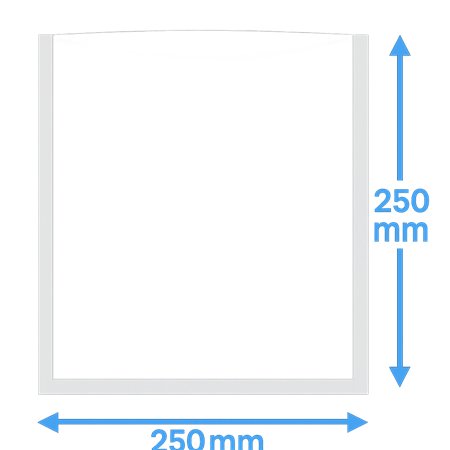 Vacuum side seal bags PA/PE 250x250mm 90my 1000 pieces