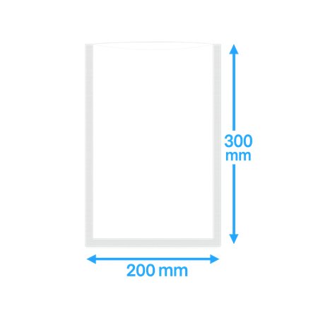 Vacuum side seal bags PA/PE 200x300mm 90my 1000 pieces