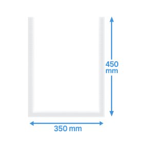 Vacuum side seal bags PA/PE 350x450mm 90my 1000 pieces