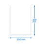 Vacuum side seal bags PA/PE 350x450mm 90my 1000 pieces