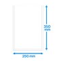 Vacuum side seal bags PA/PE 250x350mm 90my 1000 pieces