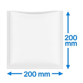 Vacuum side seal bags PA/PE 200x200mm 90my 1000 pieces