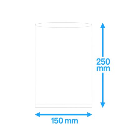 Vacuum Tube Bags PA/PE 150x250mm 90my 1000 pieces