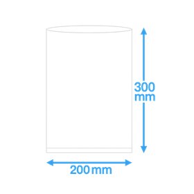 Vacuum Tube Bags PA/PE 200x300mm 90my 1000 pieces