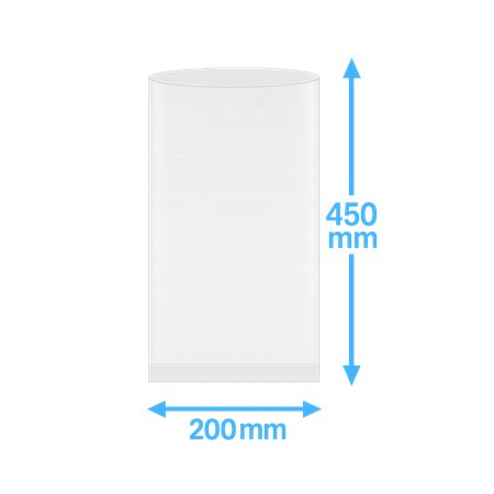 Vacuum Tube Bags PA/PE 200x450mm 90my 1000 pieces