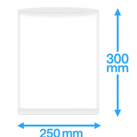 Vacuum Tube Bags PA/PE 250x300mm 90my 1000 pieces
