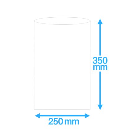 Vacuum Tube Bags PA/PE 250x350mm 90my 1000 pieces