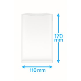 Vacuum Tube bags PA/PE 110x170mm 90my 1000 pieces