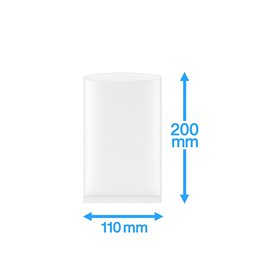 Vacuum Tube bags PA/PE 110x200mm 90my 1000 pieces