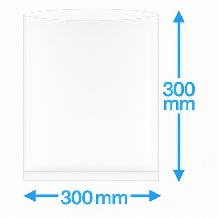 Vacuümzakken Buis PA/PE 300 x 300mm 90my 1000 stuks