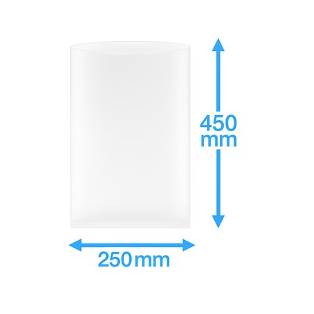 Vacuum Tube bags PA/PE 250x450mm 90my 1000 pieces