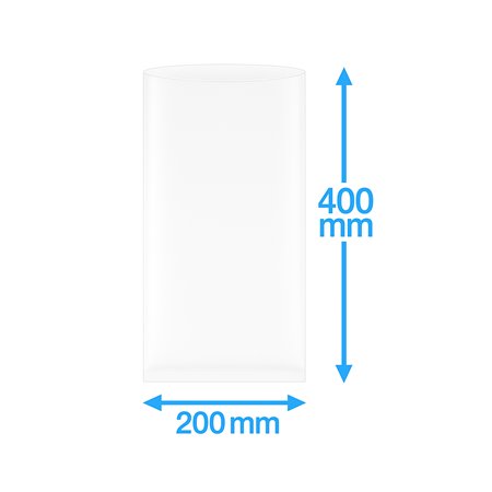 Vacuum Tube bags PA/PE 200x400mm 90my 1000 pieces