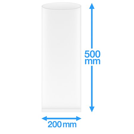 Vacuümzakken Buis PA/PE 200 x 500mm 90my 1000 stuks