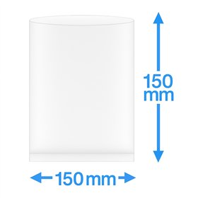 Vacuum Tube Bags PA/PE 150x150mm 90my 1000 pieces