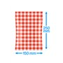 Vacuum Tube Bags PA/PE Red White Checkered (Smoked Sausage Bag) 150x250mm 90my