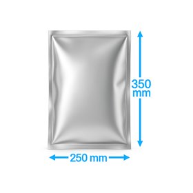 Vacuum Bags Two Sides Silver PET PE Side Weld 250 x 350mm 82my 1000 pieces