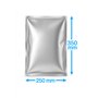 Vacuum Bags Two Sides Silver PET PE Side Weld 250 x 350mm 82my 1000 pieces