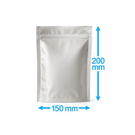Vacuum Bags Two Sides Silver PET PE Side Weld 150 x 200mm 82my 1000 pieces