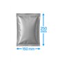 Vacuum Bags Two Sides Silver PET PE Side Weld 150 x 250mm 82my 1000 pieces
