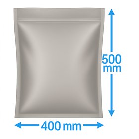 Vacuümzakken Twee Zijden Zilver Pet PE Zijlas 400 x 500mm 82my 500 stuks