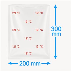 Vacuum Tube Cooking bags 200x300mm 90my 1000 pieces