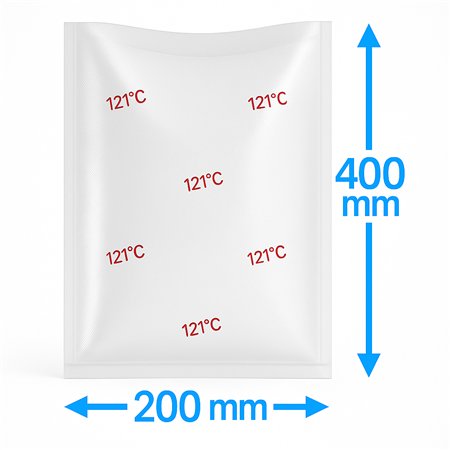 Vacuum Tube Cooking bags 200x400mm 90my 1000 pieces