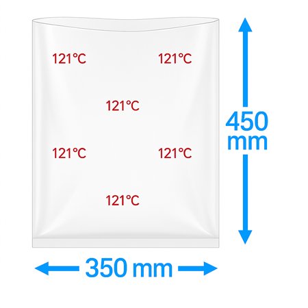 Vacuum Tube Cooking bags 350x450mm 90my 500 pieces