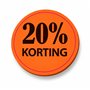 Etiket Rond 35mm 20 PROCENT KORTING (KM)