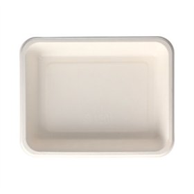Topseal Menu Trays Sugarcane Rectangle 225 x 175 x 45mm