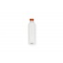rPET Flessen 1000ml Transparant met Oranje HDPE Dop