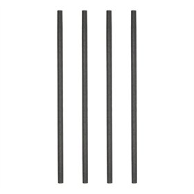 Rietjes Ø8mm x 23cm Zwart – Extra Stevig voor Smoothies & Milkshakes (Cyclups)