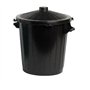 Garbage bin Round Black 95 Liter