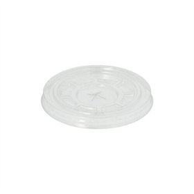 Crystal Clear PET Lids with Cross Opening Ø 95mm (For old J&J printed smoothie cups)